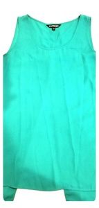 Express green open back tank